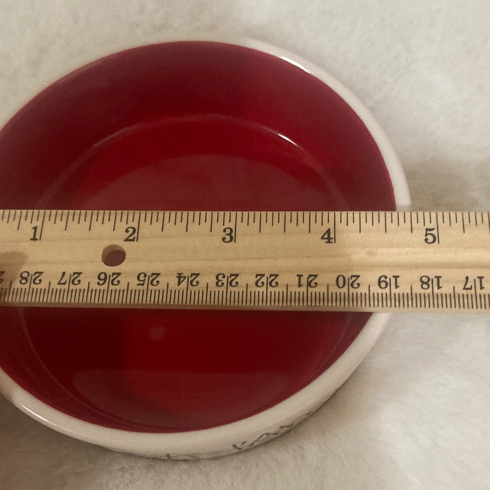 Rae Dunn Santa Paws Pet Bowl - Picture 2 of 4